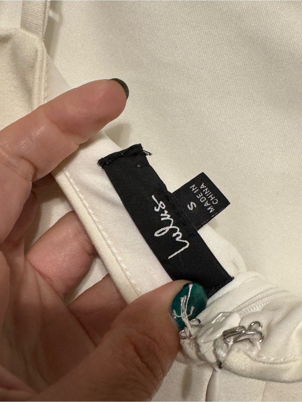 White Spaghetti-Strap Ruffle Hem Dress - Picture 3 of 5